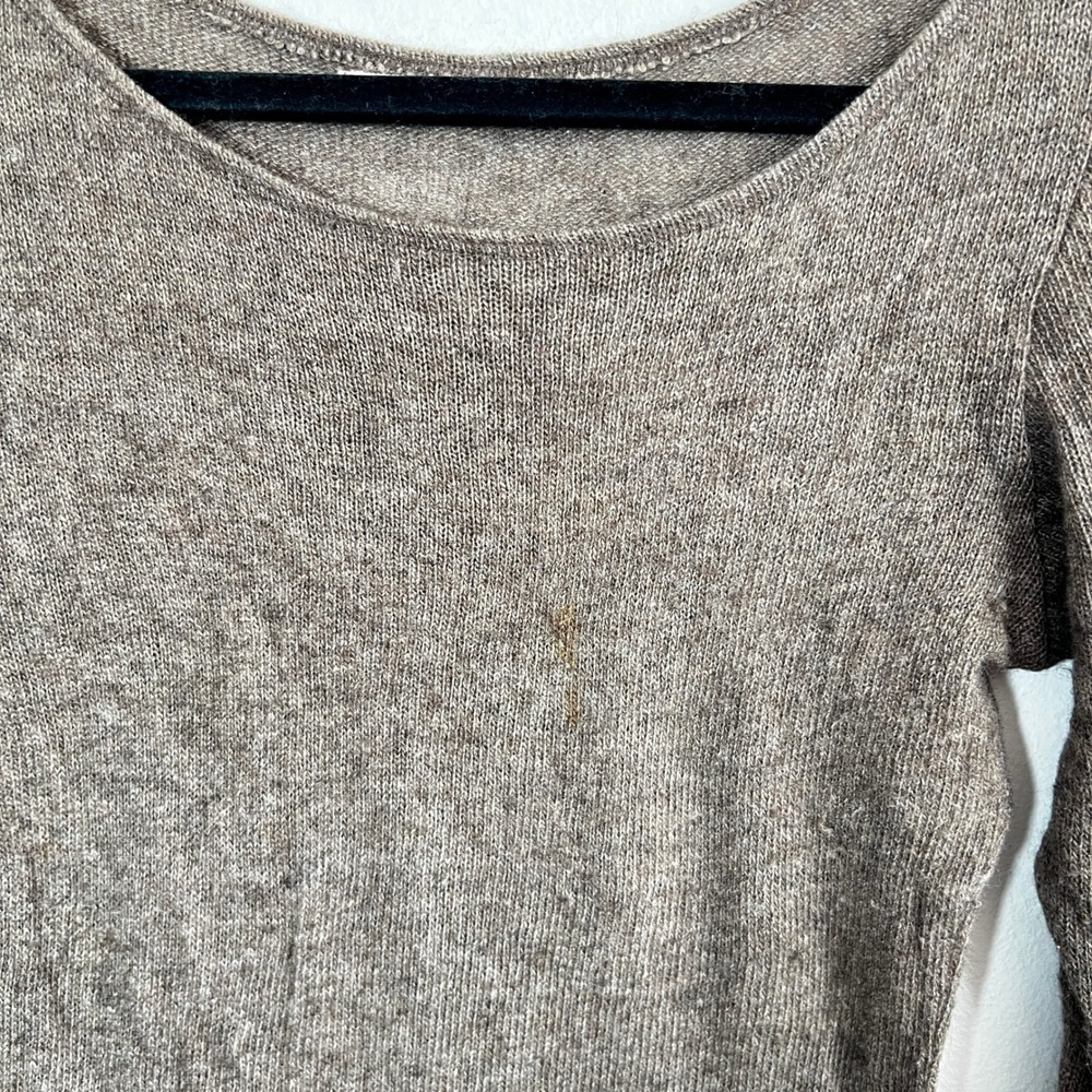 Velvet By Graham & Spencer Brown Wool Blend Sweater Sz Small‎ - Picture 5 of 7